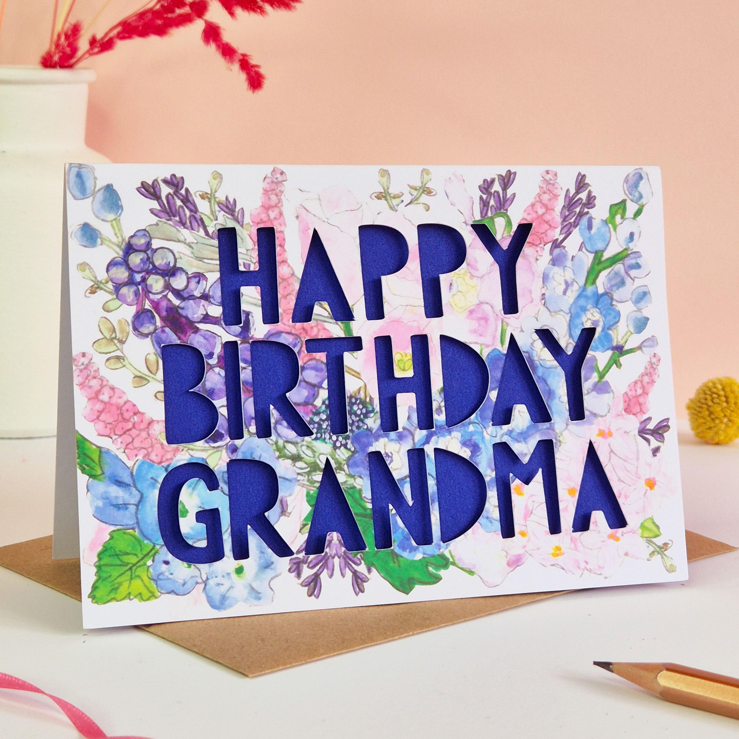 Happy Birthday Grandma Card