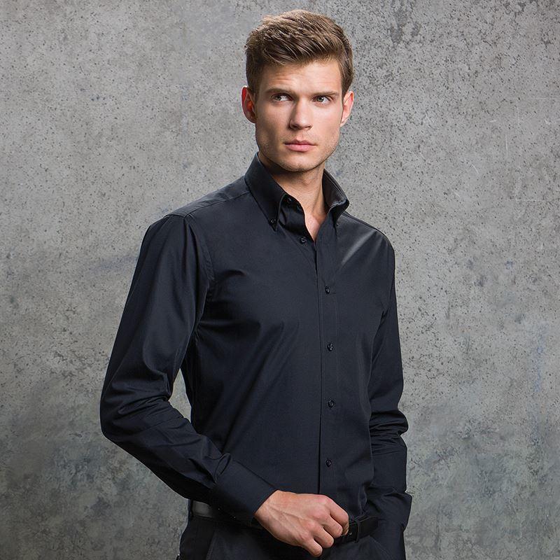 KK386 Kustom Kit Men's City Long Sleeve Business Shirt 100% Cotton Corporate 