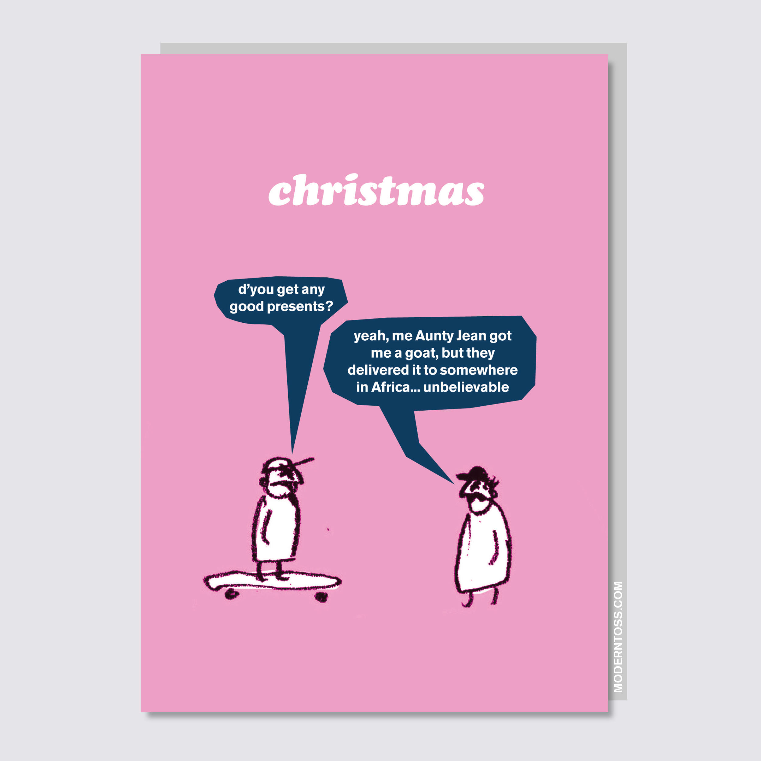 Goat Christmas Card