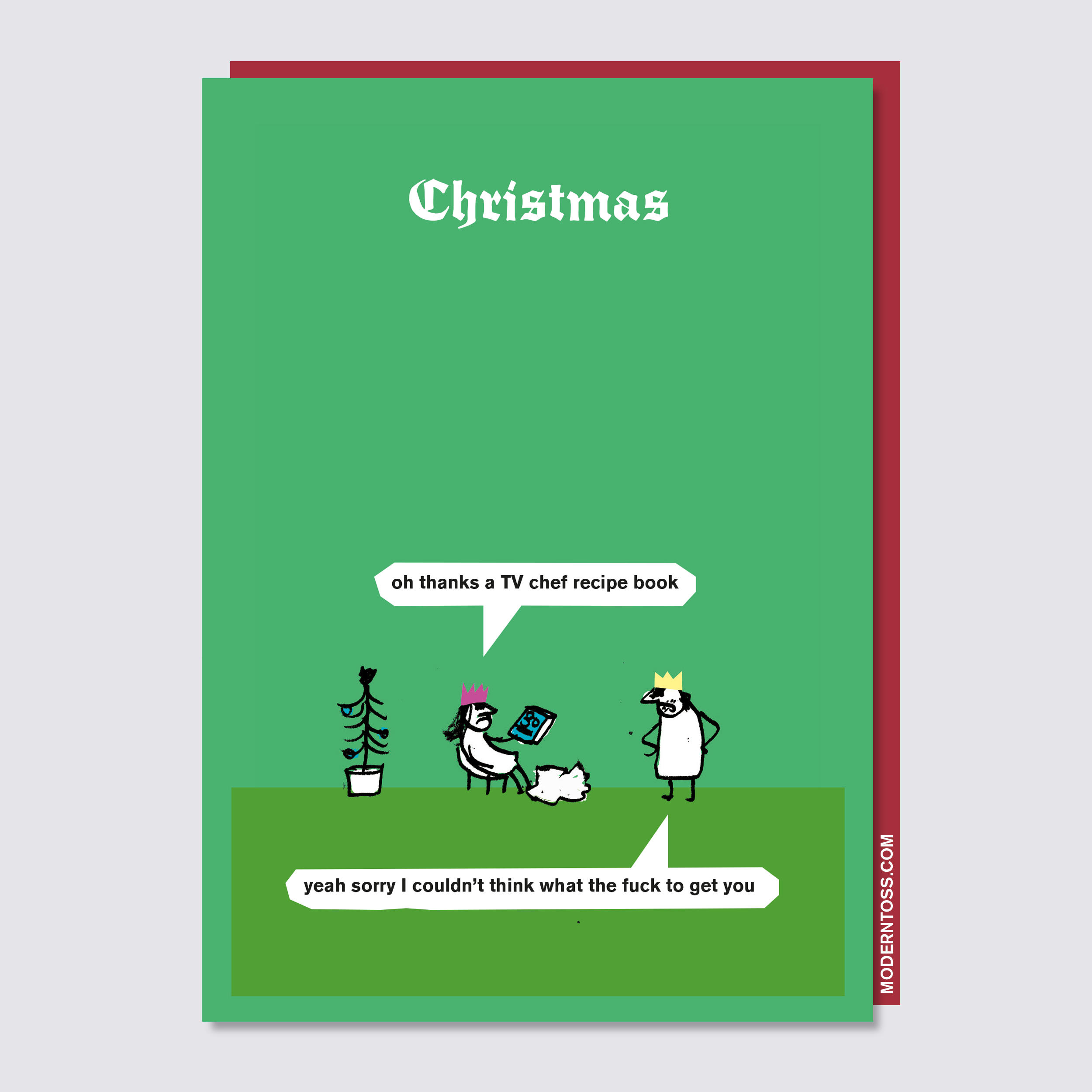 Recipe Book Christmas Card