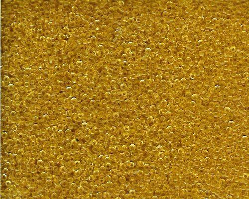 Miyuki Seed Beads 15/0 in Light Gold Transparent