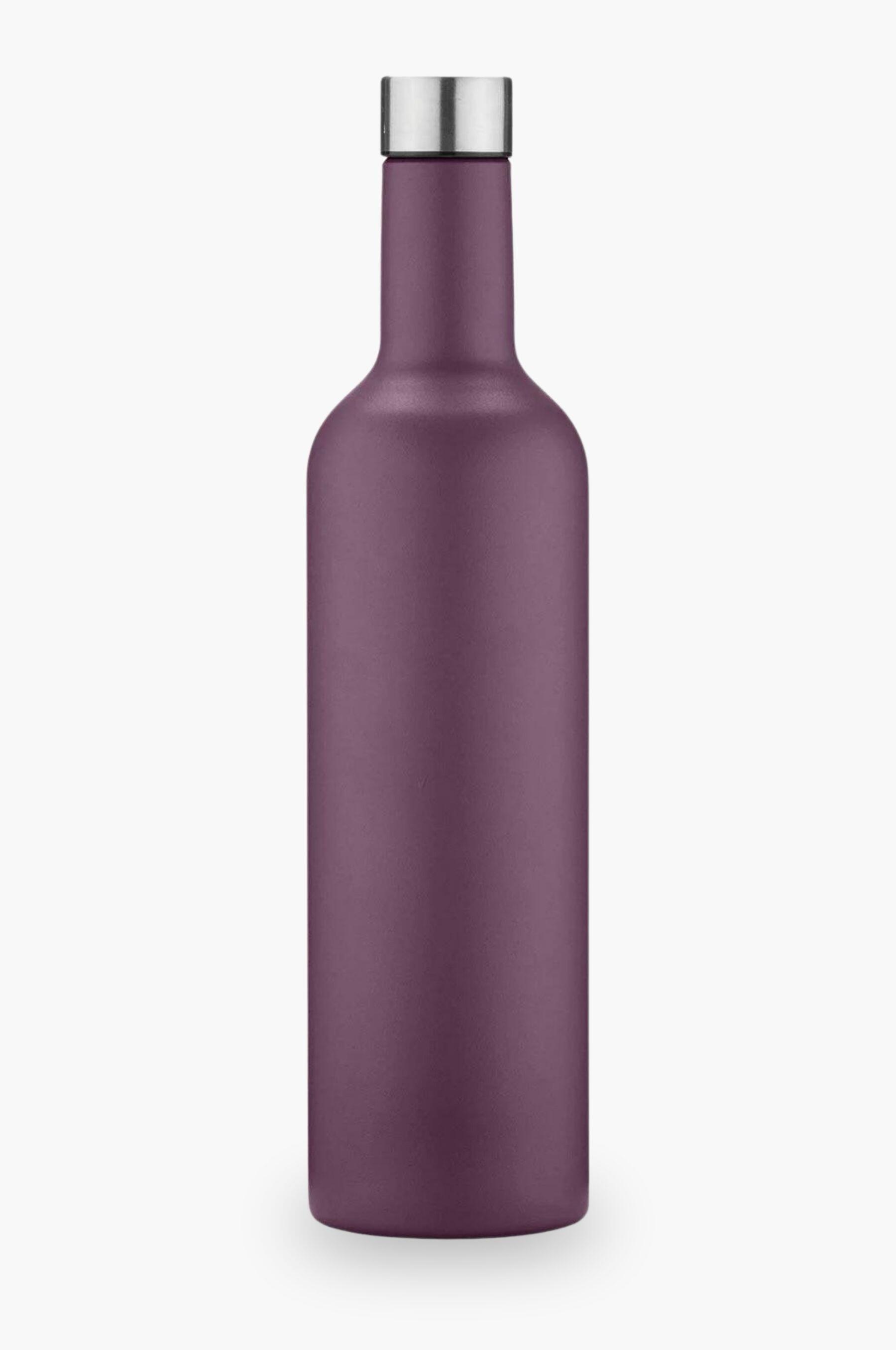 Insulated Vinnie Travel Wine Bottle Mauve Purple