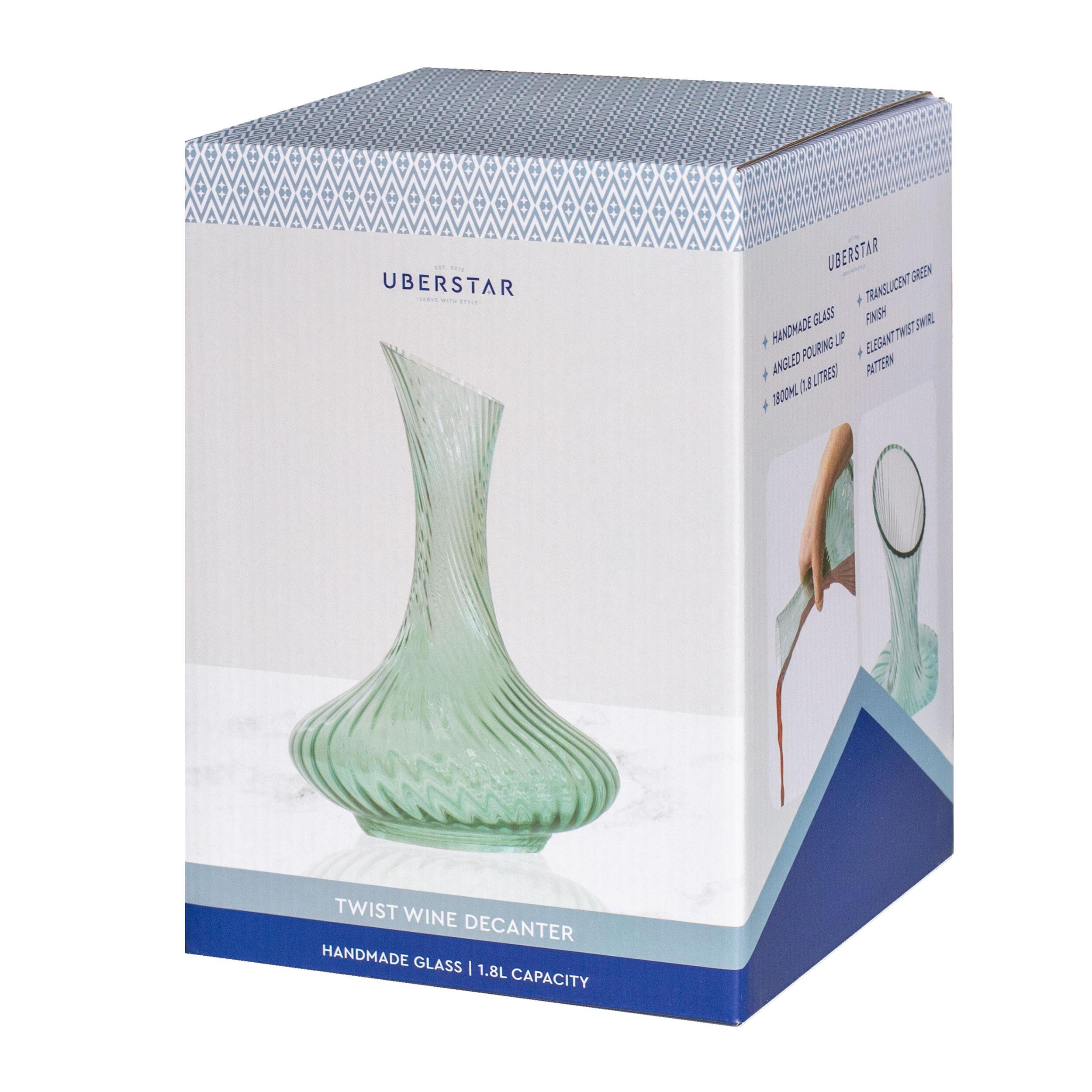 Coloured Glass Wine Decanter Packaging Design