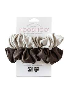 Organic Plastic Free Scrunchies - Pack of 2 - Moon Shadow