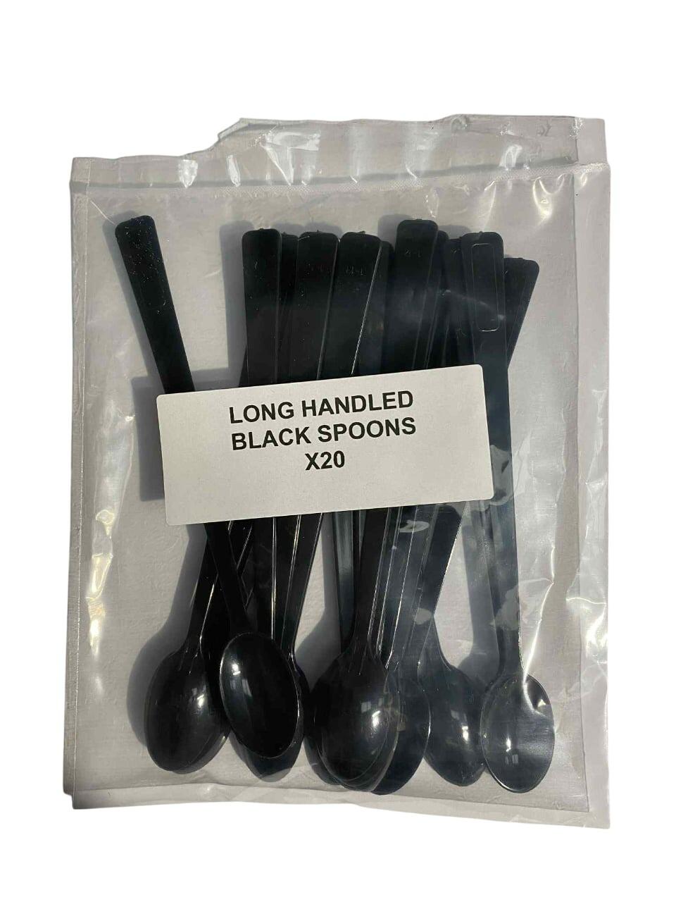 plastic long handled spoons
