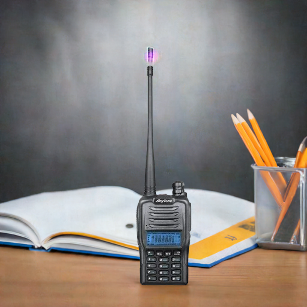 Anytone AT‑288 handheld radio showing LCD display and keypad – Radioworld UK