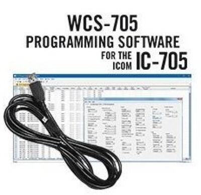 Wcs-705 programming software and rt-49 cable for the icom ic-705