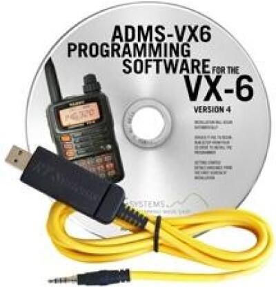 ADMS-VX6 Programming Software and USB-57B cable for the Yaesu VX-6