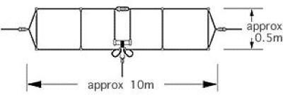 Diamond WD-330S is a high-frequency terminated folded dipole antenna.