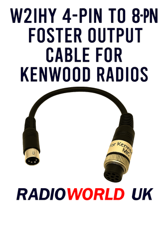 W2IHY 5-Pin DIN to 4-Pin Mic Connector Output Cable – Kenwood Radios
