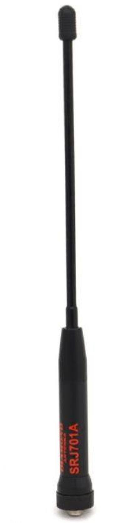“Diamond SRJ-701A dual-band SMA whip antenna for 2m/70cm transmit and wideband receive 120–900MHz”
