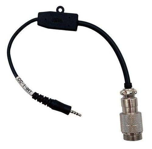 Heil CC1iHT adapter cable for connecting Heil iCM microphone to Icom IC‑705 and IC‑905 transceivers, featuring 2.5mm plug and 8‑pin Foster Male connector.