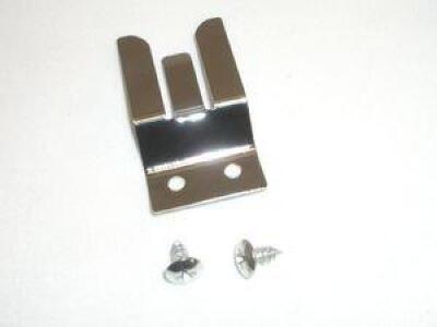 CB microphone clip holder securely attaching a radio microphone in place