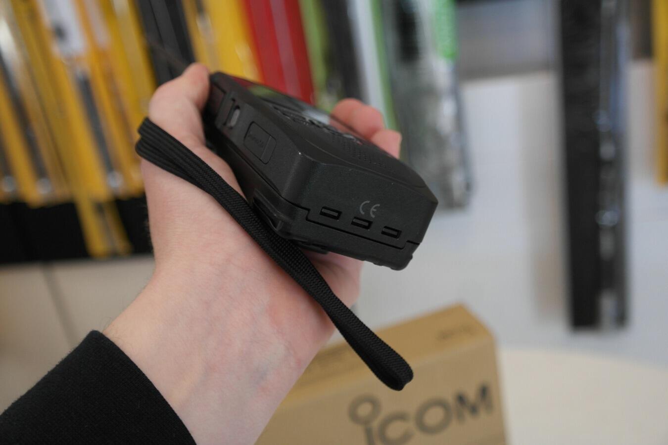 Icom ID-52E Plus portable amateur radio ready for use