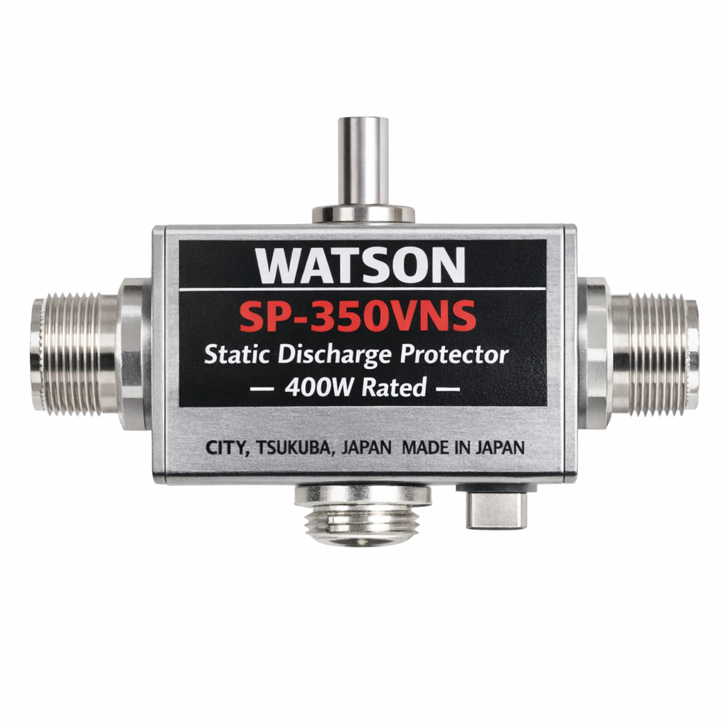 Watson SP‑350VNS static discharge protector – 400W rated RF surge protection device with dual N‑sockets and DC–3000MHz coverage – Radioworld UK