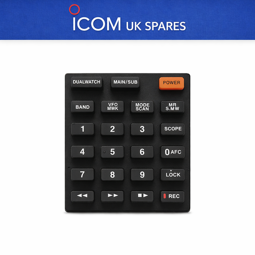 Icom IC‑R20 Scanner Replacement Keypad – Genuine Icom UK Spare Part