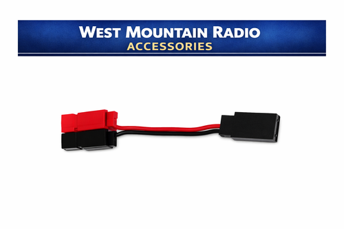 West Mountain Radio PP/RXB Powerpole to Universal Servo Battery Connector Adapter – 3″ 22 AWG Cable