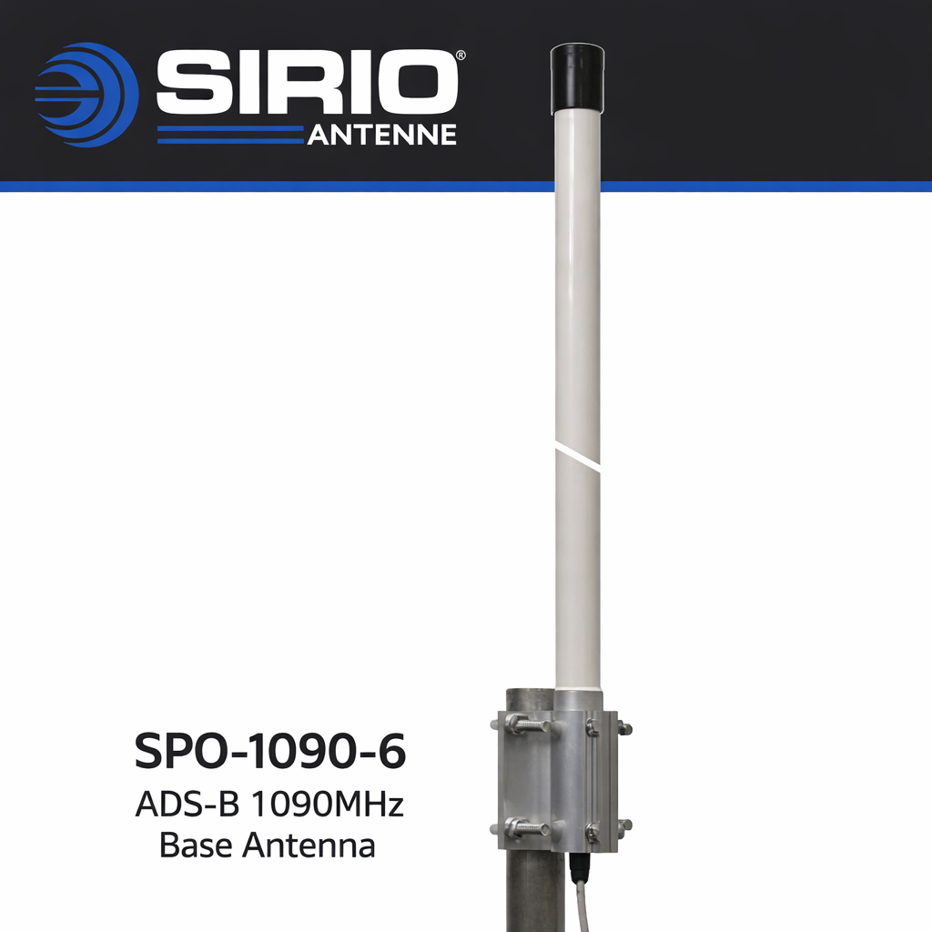 Sirio SPO‑1090‑6 ADS‑B 1090 MHz Base Antenna Banner