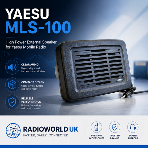 Yaesu MLS-100 high power external speaker for mobile radios – Radioworld UK