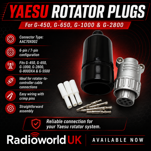 Yaesu Rotator Plugs for G-450, G-650, G-1000 & G-2800 – Radioworld UK