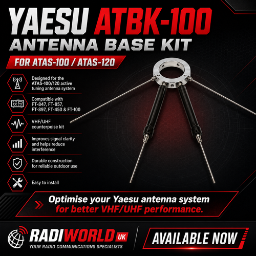 Yaesu ATBK-100 Antenna Base Kit for ATAS-100/120 - Radioworld UK