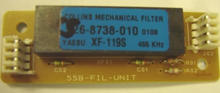 Yaesu Collins XF-119S SSB mechanical filter to suit FT-1000mp -