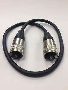 Patch lead for cb radio and ham radio with pl-259 plugs 50cm.