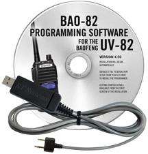 BAO-82 Programming Software and USB-K4Y cable for the Baofeng UV-82