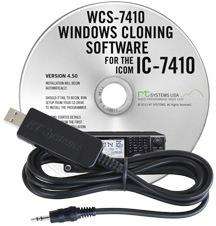 Icom ic-7410 programming software and usb-rts01 cable