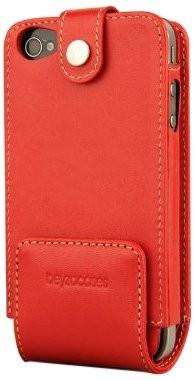 Beyza case iphone 4 4s multiflip leather red
