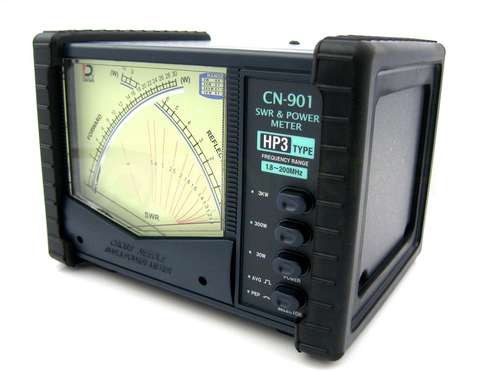 Daiwa CN901-HP3 is a higher power 3kW 1.8-200MHz power and SWR meter.