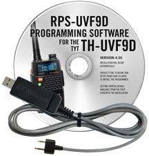Programming software and USB-K4Y cable for TH-UVF9 and 9D.
