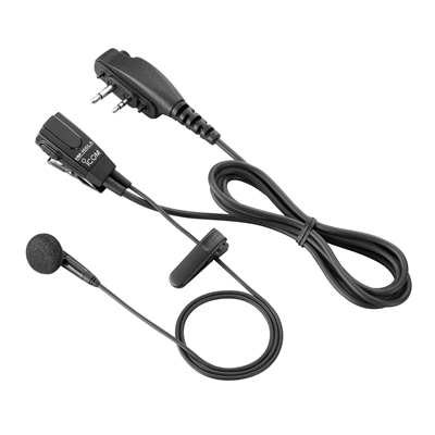 Icom HM‑166LA Earphone Microphone for Icom Two‑Way Radios