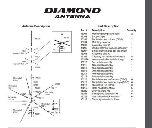 Diamond cp-6 - 15207 single element trap coil assembly. 1 x single trap,