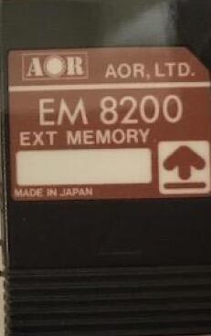 Aor em-8200 external memory card for ar-8200-8200-s2