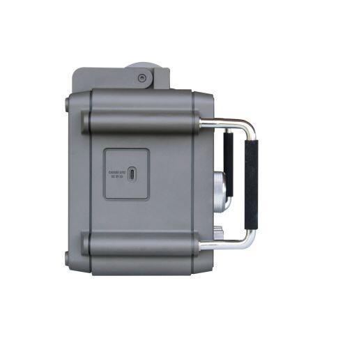 “Rear panel of Tecsun S-2200X with external antenna ports and battery compartments”