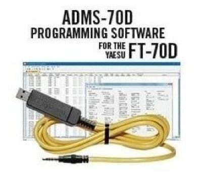 ADMS-70D Programming Software and USB-57B cable for the Yaesu FT-70D