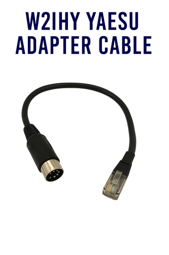 W2IHY Yaesu Adapter Cable with 8-Pin round connector and RJ-45 modular lead for W2IHY equalizers, featured by Radioworld UK