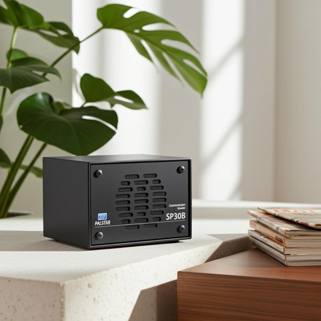 Palstar SP30B external speaker with grey faceplate – Radioworld UK