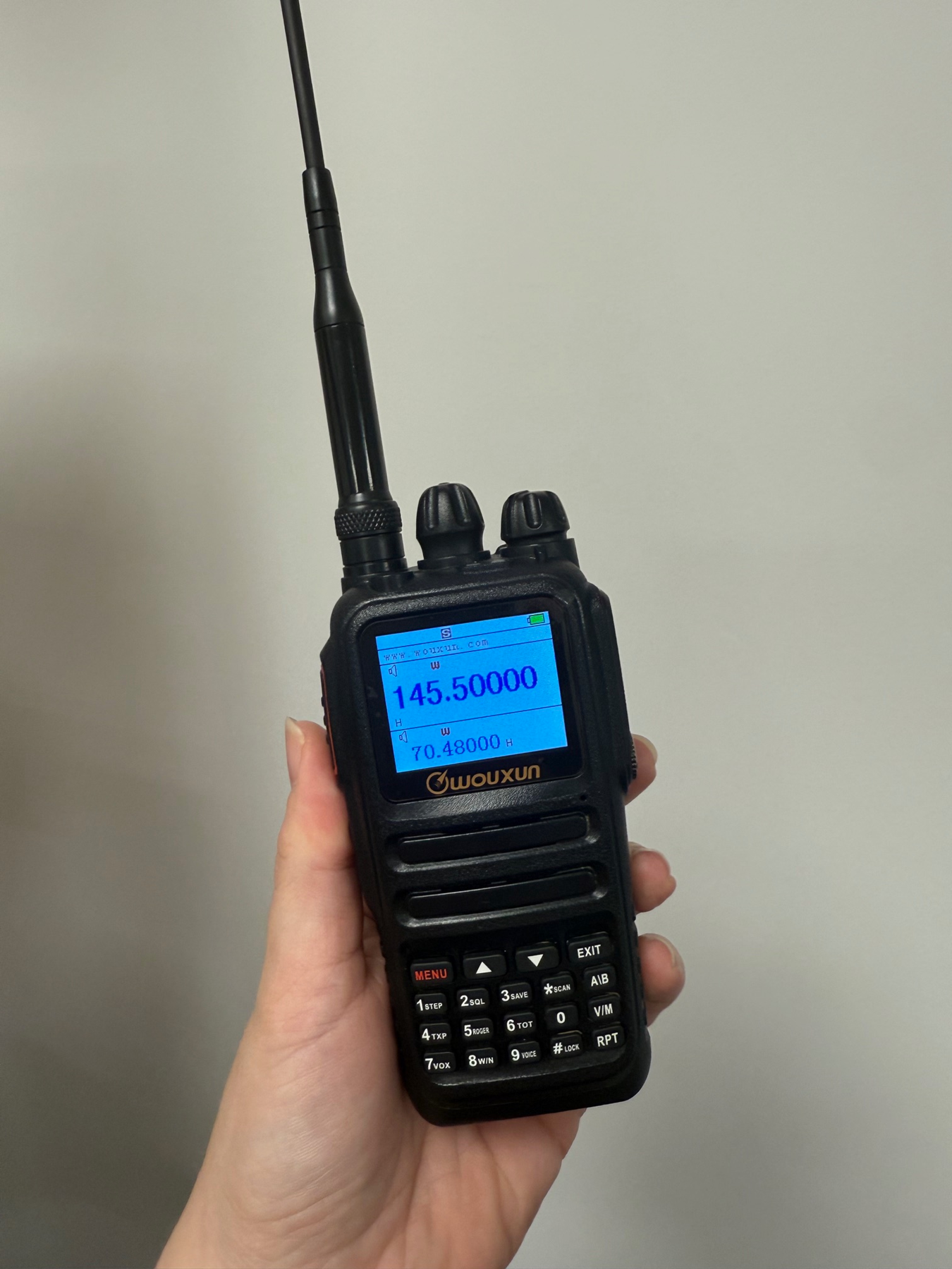 Pre-Loved Wouxun KG-UV8G handheld transceiver front view