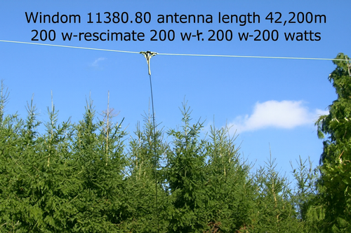 42-meter Windom antenna for 80m to 10m amateur radio bands