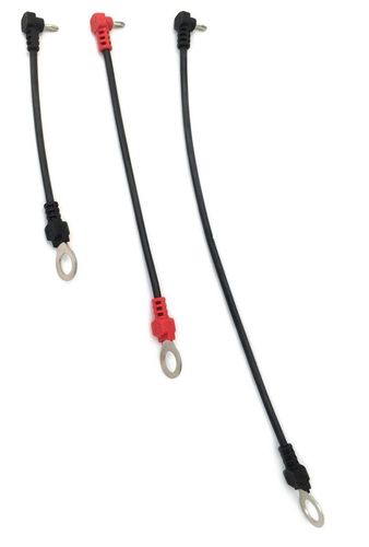 Buddipole mini banana plug leads.