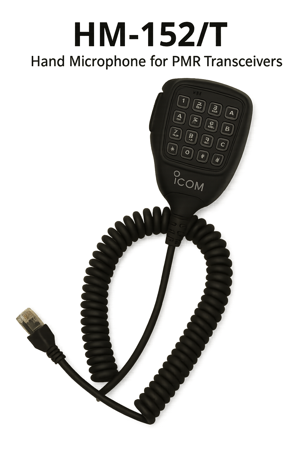Icom HM‑152/T Compact Hand Mic with PTT for PMR – Radioworld UK