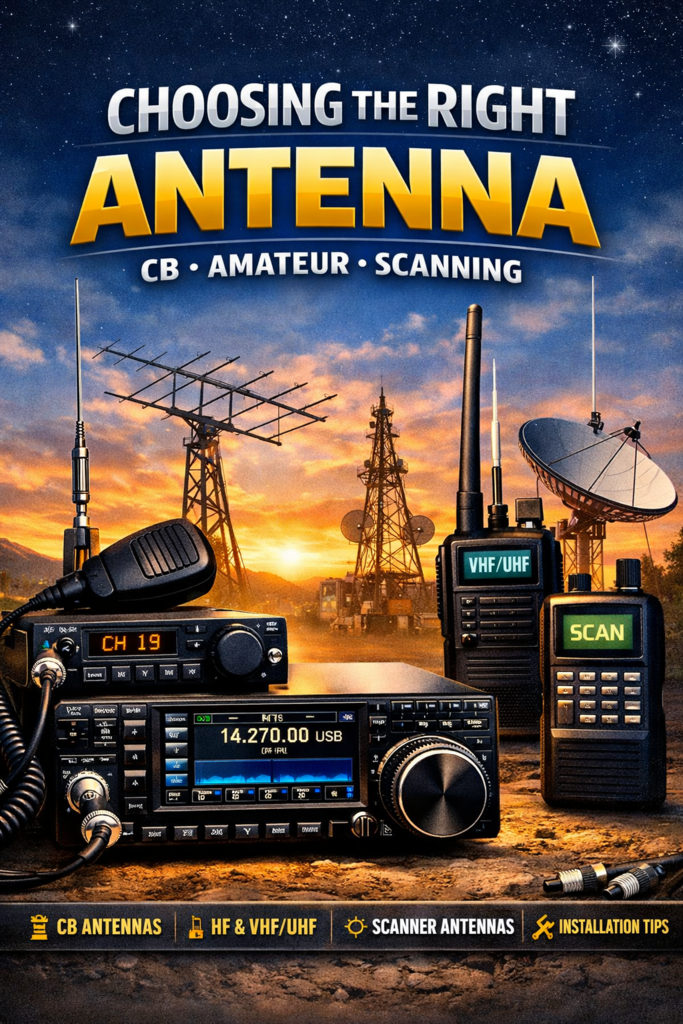 How to Choose the Right Antenna for CB, Amateur & Scanning