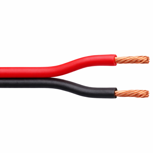 RB‑6 red black 6A DC power cable twin conductor close‑up