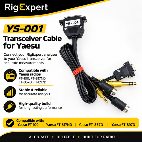 Image of Rigexpert YS-001 - transceiver cable for Yaesu FT-100, FT-817ND, FT-857D, FT-897D
