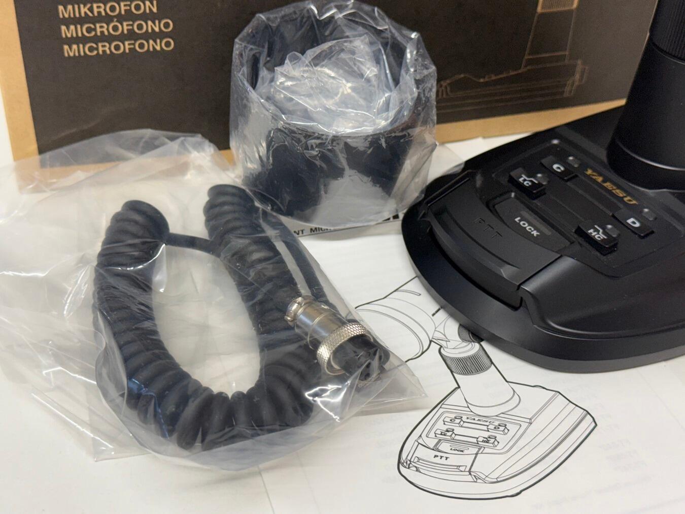Yaesu M‑100 Base Mic Front View