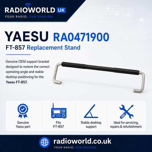 yaesu ra0471900 stand ft‑857 genuine replacement part radioworld uk