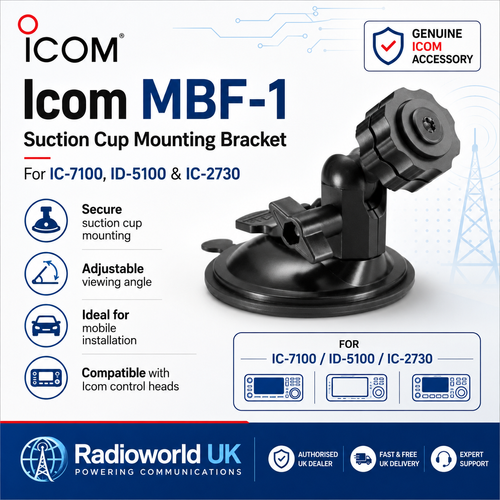 Icom MBF-1 Suction Cup Mounting Bracket – For IC-7100, ID-5100, IC-2730