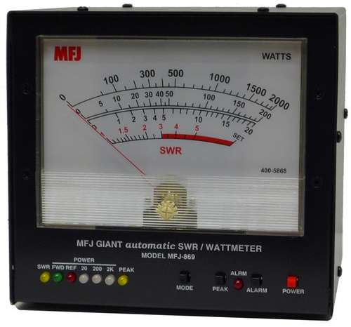 MFJ-869 Giant Digital SWR Watt Meter, fully-automatic.